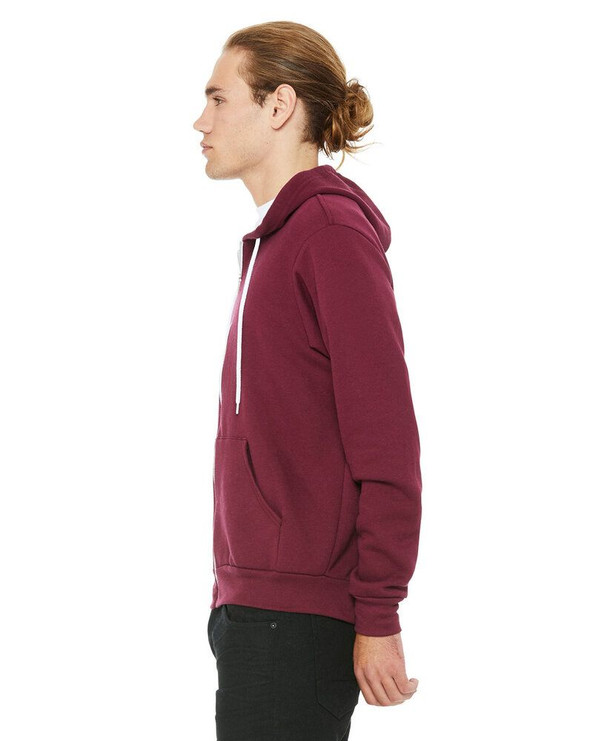 Bella+Canvas 3739 - Buzo unisex con cierre y capucha
