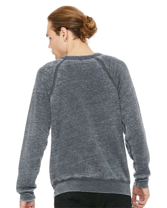 Bella+Canvas 3901 - Sudadera unisex de forro polar con cuello redondo