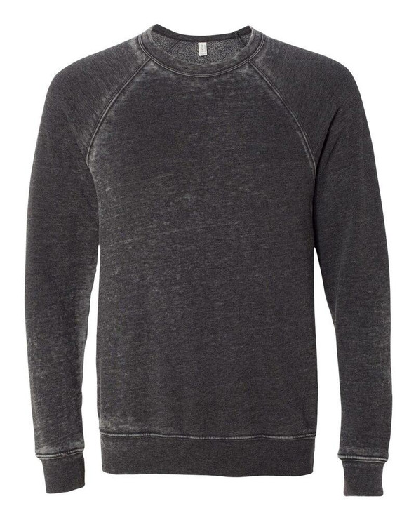Bella+Canvas 3901 - Sudadera unisex de forro polar con cuello redondo