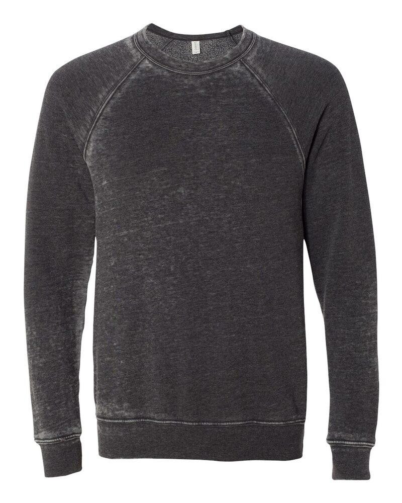Bella+Canvas 3901 - Sudadera unisex de forro polar con cuello redondo