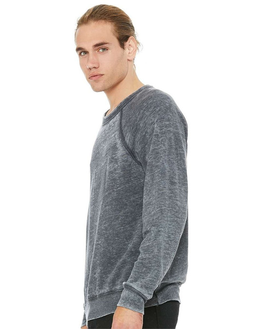 Bella+Canvas 3901 - Sudadera unisex de forro polar con cuello redondo