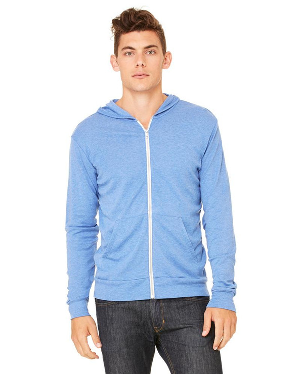 Bella+Canvas 3939 - Buzo unisex triblend cierre completo