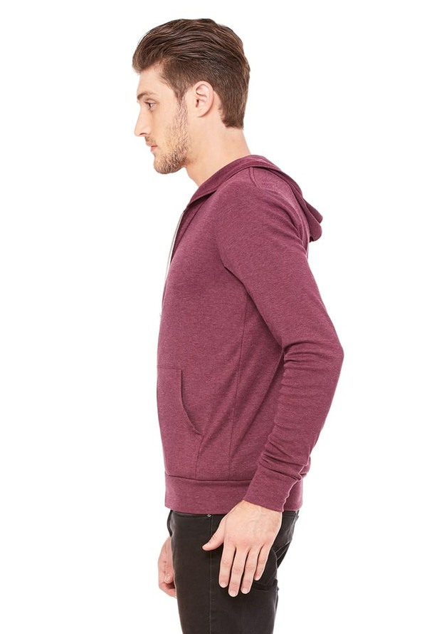 Bella+Canvas 3939 - Buzo unisex triblend cierre completo