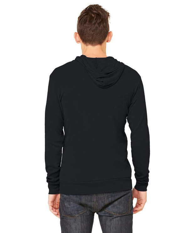Bella+Canvas 3939 - Triblend Unisex Lightweight Hooded Full-Zip T-Shirt