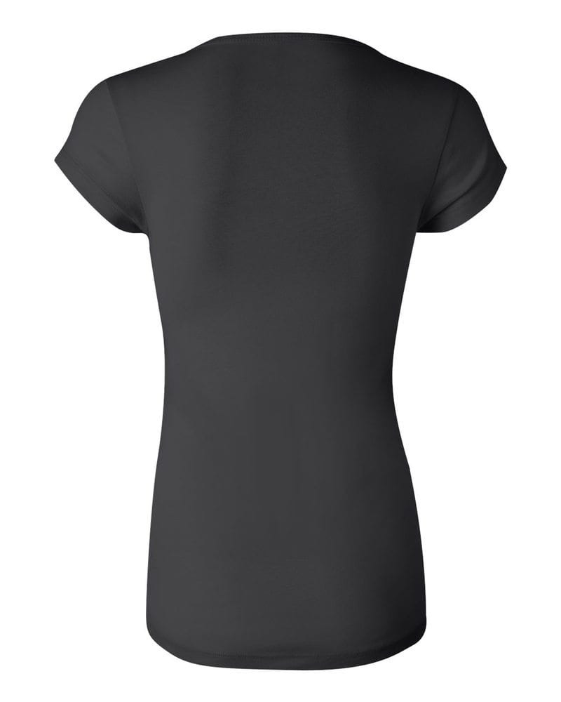 Bella+Canvas 8703 - Ladies' Sheer Mini Rib Scoopneck T-Shirt