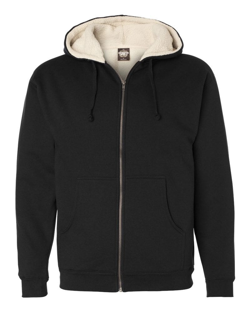 Independent Trading Co. EXP40SHZ - Sudadera con capucha y cremallera completa forrada de sherpa