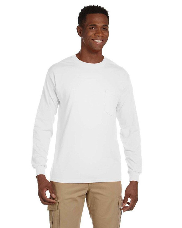 Gildan 2410 - Ultra Cotton™ Long Sleeve T-Shirt with a Pocket