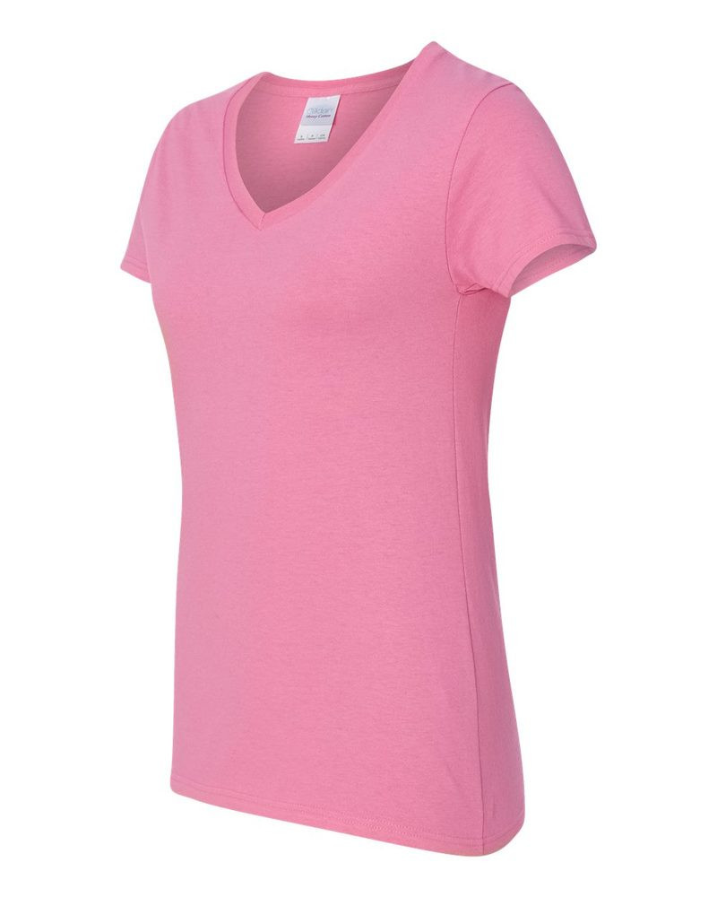 Gildan 5V00L - Ladies' Heavy Cotton V-Neck T-Shirt with Tearaway Label