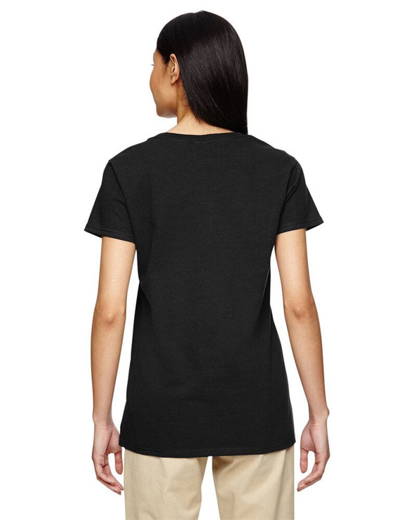 Gildan 5V00L - Ladies' Heavy Cotton V-Neck T-Shirt with Tearaway Label