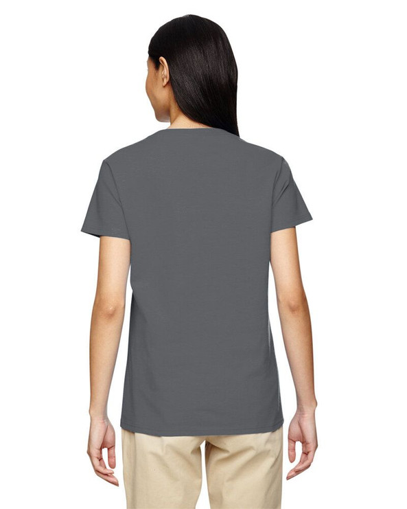 Gildan 5V00L - Ladies' Heavy Cotton V-Neck T-Shirt with Tearaway Label