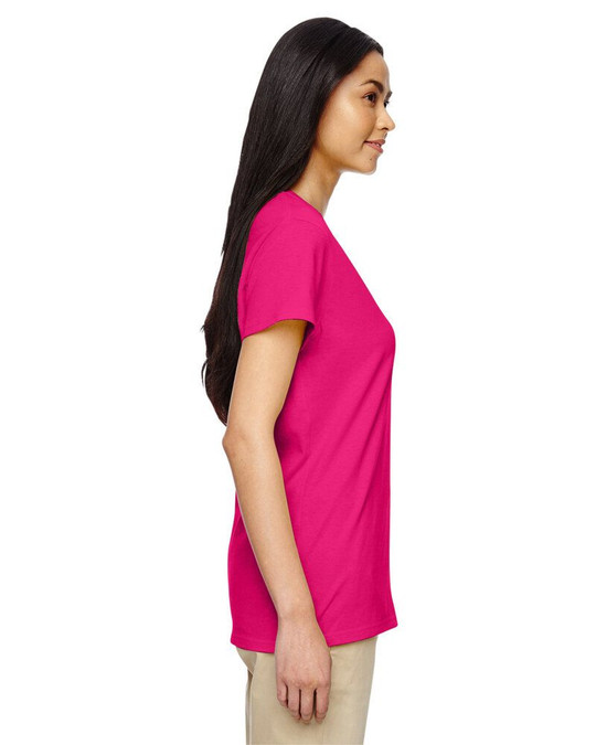 Gildan 5V00L - Ladies' Heavy Cotton V-Neck T-Shirt with Tearaway Label