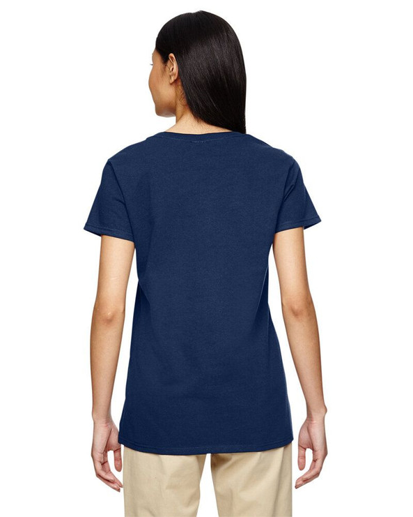 Gildan 5V00L - Ladies' Heavy Cotton V-Neck T-Shirt with Tearaway Label