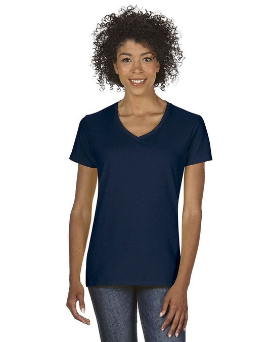 Gildan 5V00L - Ladies' Heavy Cotton V-Neck T-Shirt with Tearaway Label