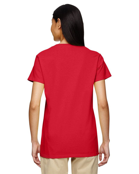 Gildan 5V00L - Ladies' Heavy Cotton V-Neck T-Shirt with Tearaway Label