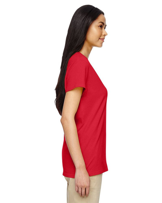 Gildan 5V00L - Ladies' Heavy Cotton V-Neck T-Shirt with Tearaway Label