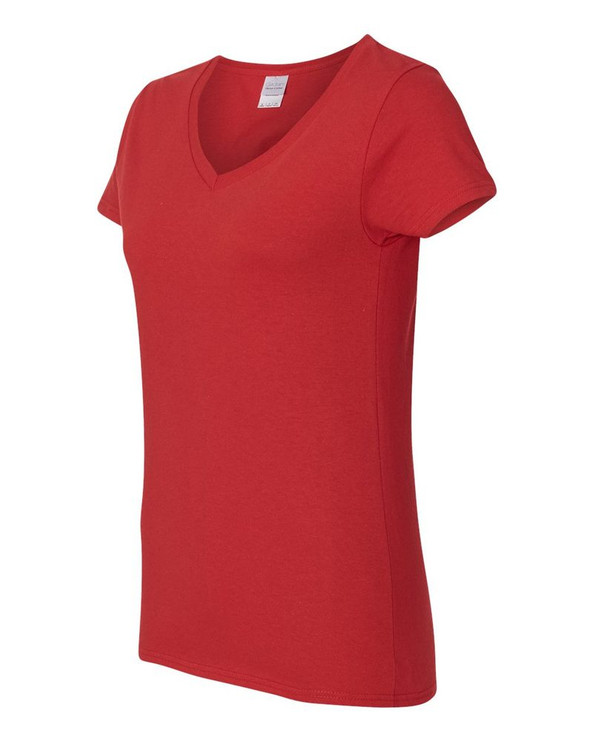 Gildan 5V00L - Ladies' Heavy Cotton V-Neck T-Shirt with Tearaway Label