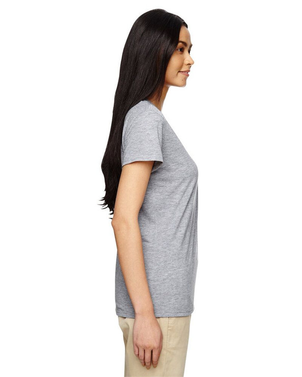 Gildan 5V00L - Ladies' Heavy Cotton V-Neck T-Shirt with Tearaway Label