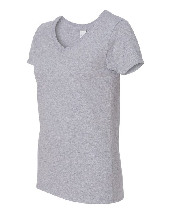 Gildan 5V00L - Ladies' Heavy Cotton V-Neck T-Shirt with Tearaway Label