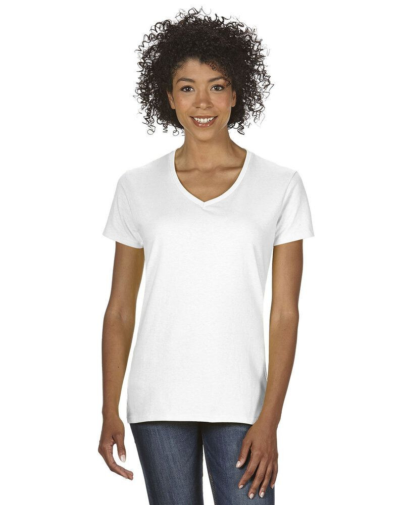 Gildan 5V00L - Ladies' Heavy Cotton V-Neck T-Shirt with Tearaway Label