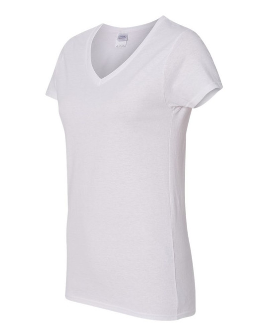 Gildan 5V00L - Ladies' Heavy Cotton V-Neck T-Shirt with Tearaway Label