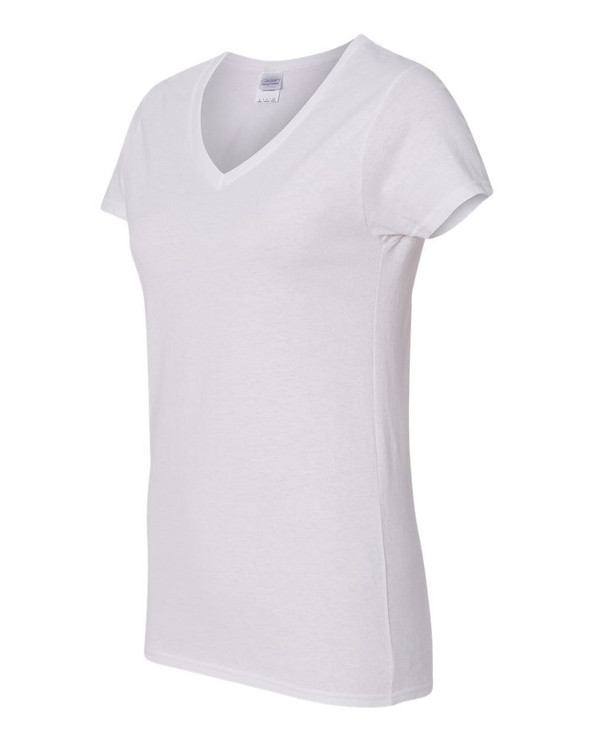 Gildan 5V00L - Ladies' Heavy Cotton V-Neck T-Shirt with Tearaway Label