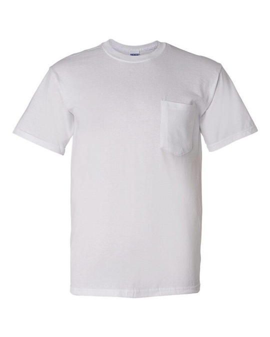 Gildan 8300 - Venta al por mayor de remera DryBlend 50/50 con bolsillo