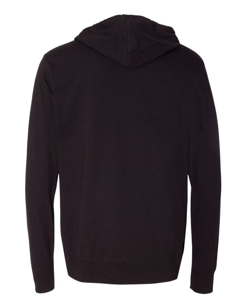 Independent Trading Co. SS150J - Sudadera con Capucha y Cremallera Completa de Jersey Ligero para Hombre