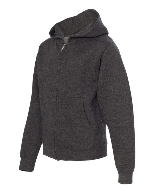 Independent Trading Co. SS4001YZ - Youth Midweight Full Zip Hood Fleece