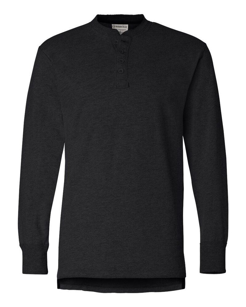 J. America 8244 - Vintage Brushed Jersey Henley