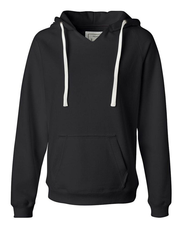 J. America 8836 - Sudadera con capucha y cuello en V Sueded