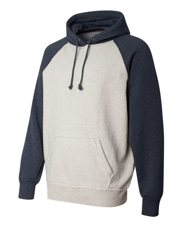 J. America 8885 - Vintage Heather Hooded Sweatshirt