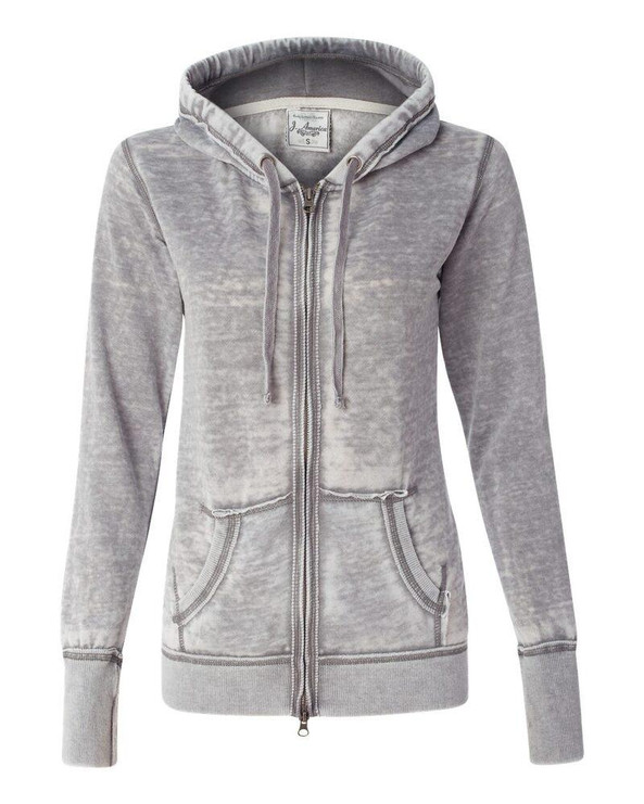 J. America 8913 - Ladies' Zen Fleece Full-Zip Hooded Sweatshirt