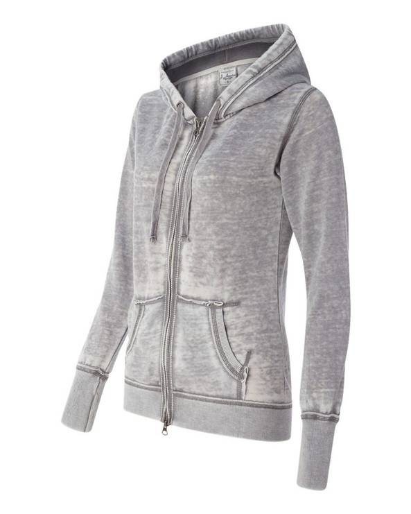 J. America 8913 - Ladies' Zen Fleece Full-Zip Hooded Sweatshirt