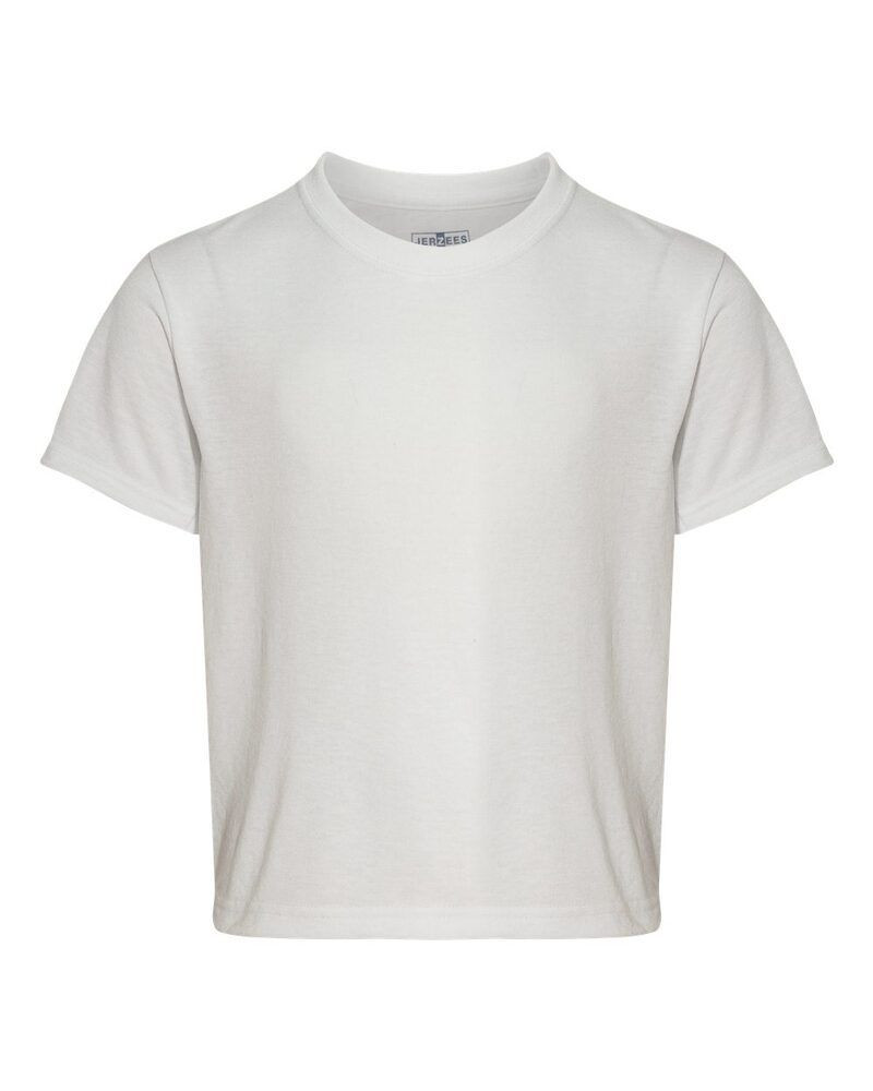 Jerzees 21BR - Camiseta de manga corta juvenil 100% poliéster