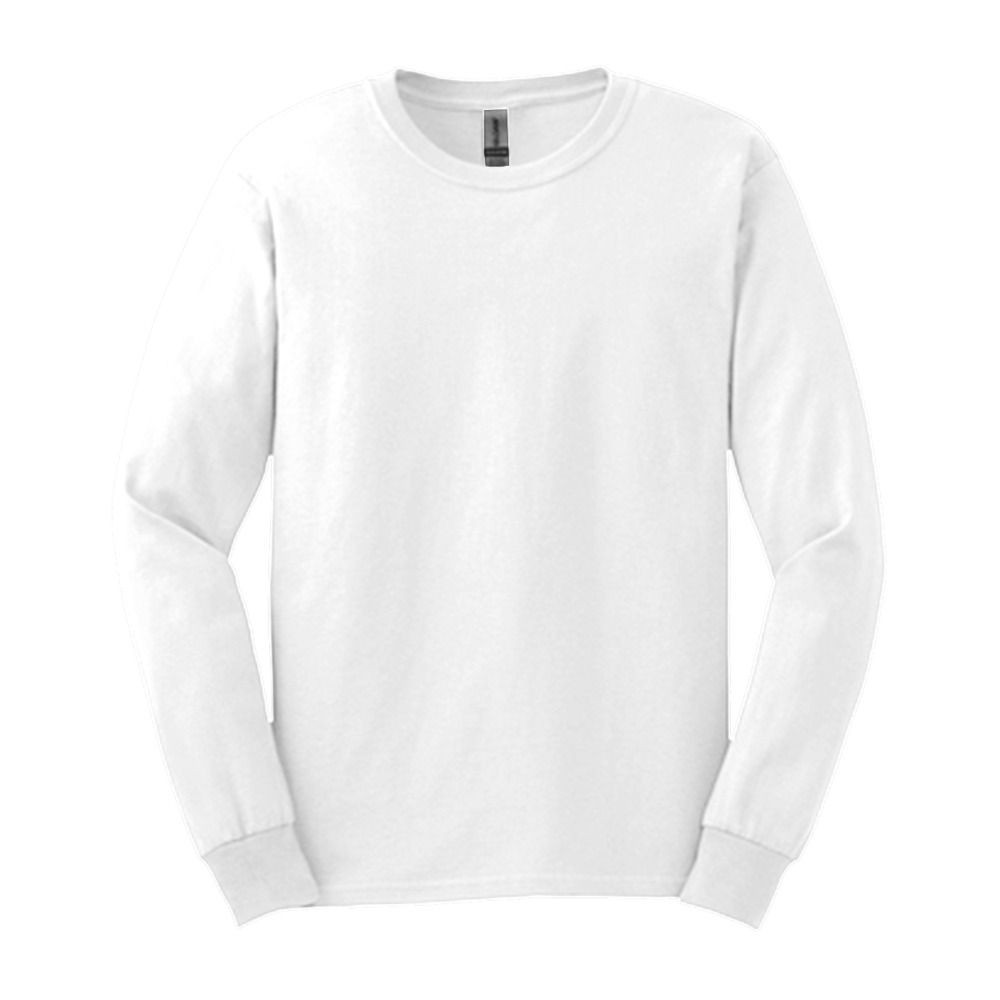 Gildan 2400 - Ultra Cotton™ Long Sleeve T-Shirt - White | Needen USA