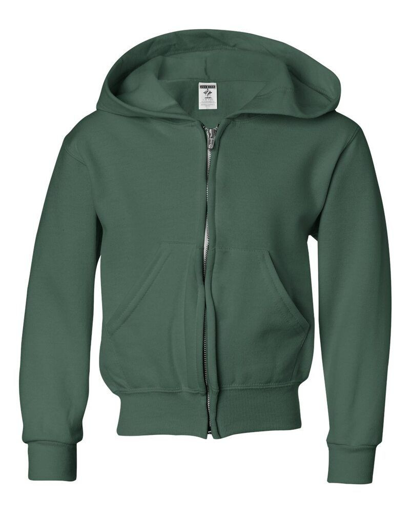Jerzees 993BR - Sudadera con capucha y cremallera completa NuBlend® Youth