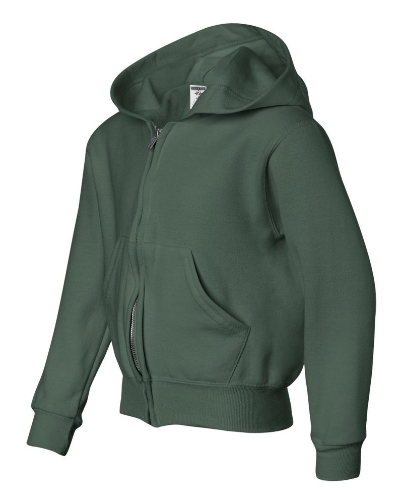 Jerzees 993BR - Sudadera con capucha y cremallera completa NuBlend® Youth