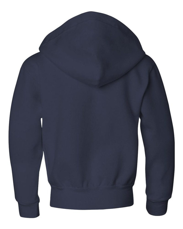 Jerzees 993BR - Sudadera con capucha y cremallera completa NuBlend® Youth
