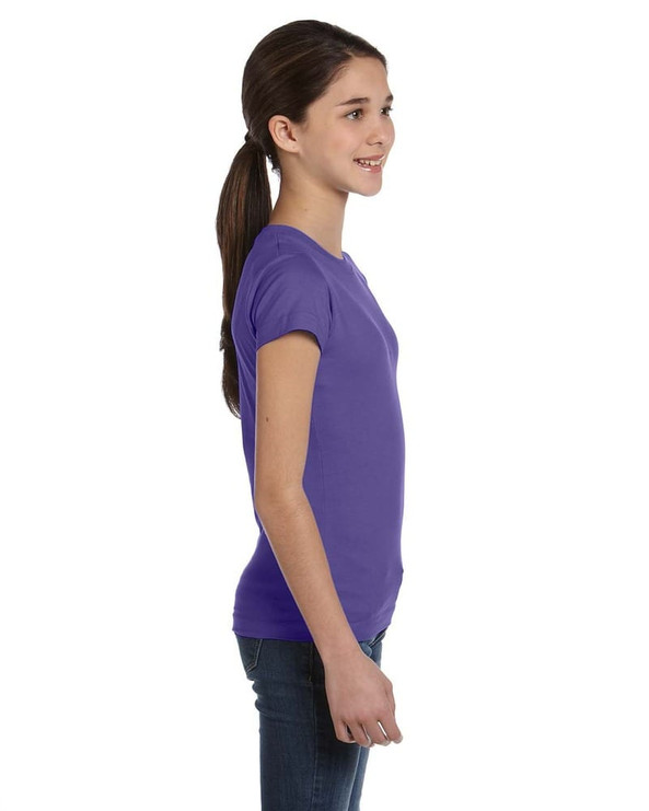 LAT 2616 - Girls' Fine Jersey Longer Length T-Shirt