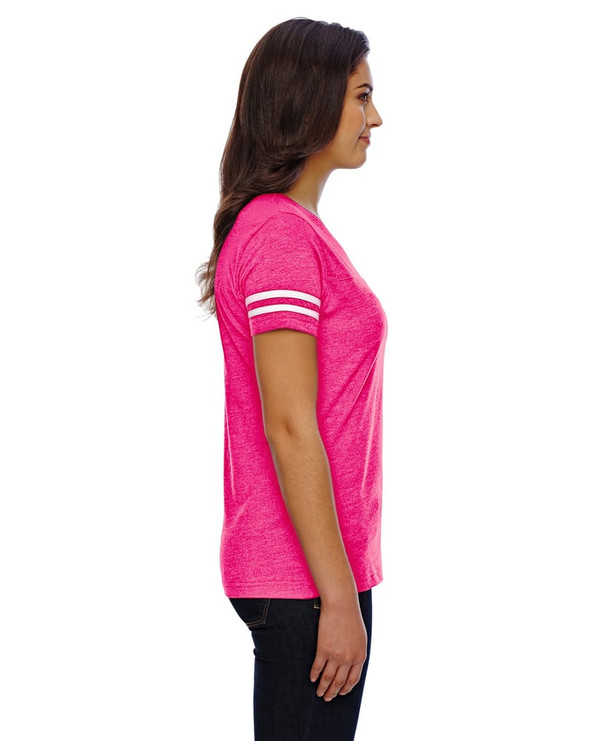 LAT 3537 - Ladies' Vintage Football T-Shirt