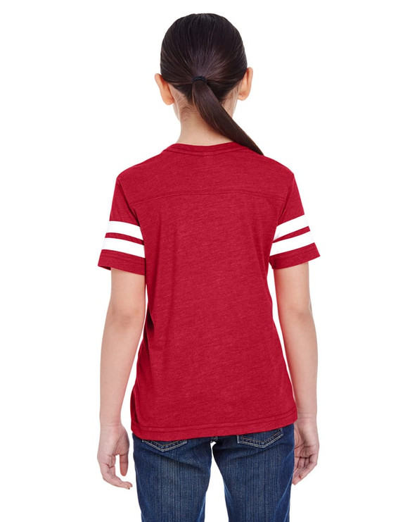 LAT 6137 - Youth Vintage Football T-Shirt