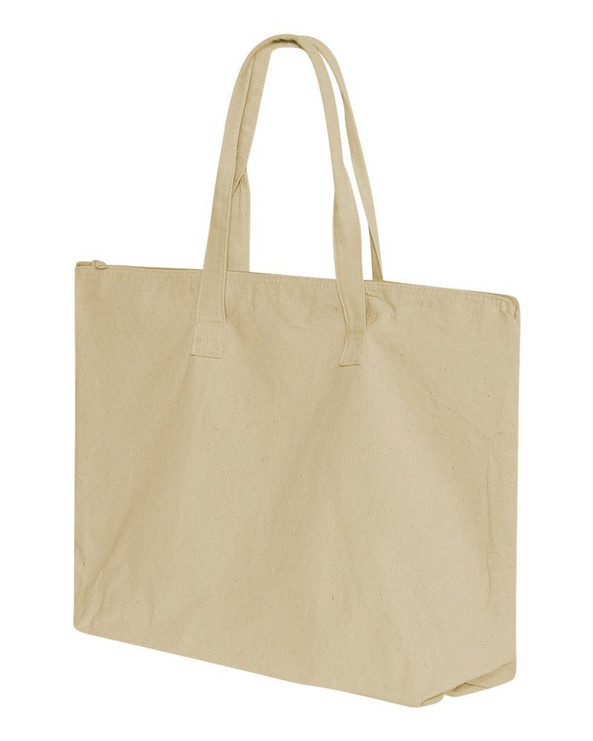 Liberty Bags 8863 - Bolsa de lona de 10 onzas con cierre superior 