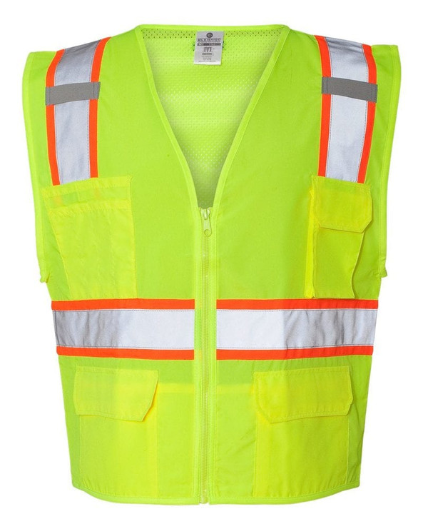 ML Kishigo 1163-1164 - Solid Front Vest with Mesh Back