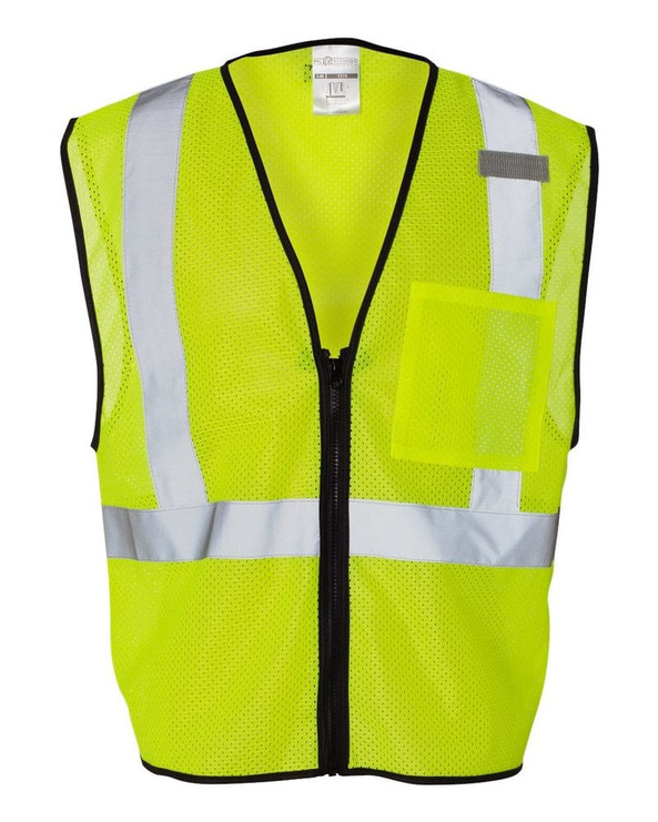 ML Kishigo 1519-1520 - Class 2 Economy Vest with Zipper Front