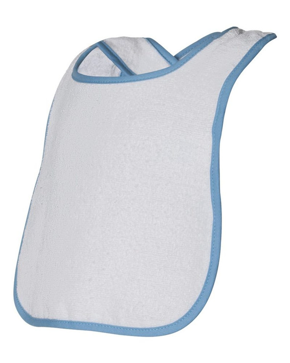 Rabbit Skins 1003 - Infant Terry Snap Bib w/ Contrast Color Binding