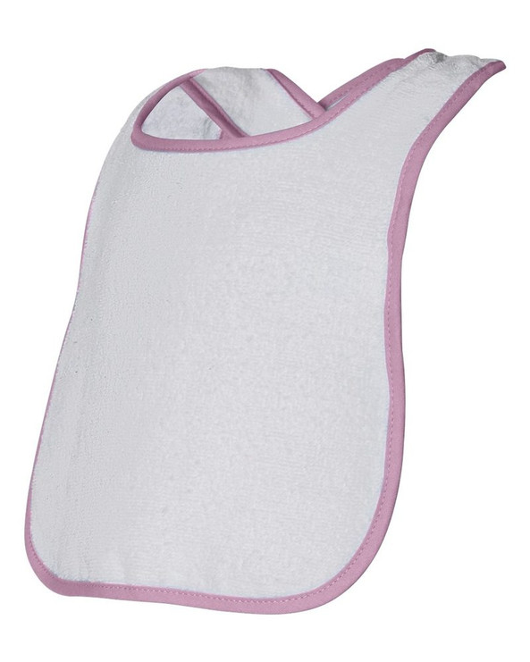 Rabbit Skins 1003 - Infant Terry Snap Bib w/ Contrast Color Binding