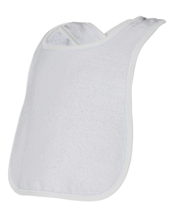 Rabbit Skins 1003 - Infant Terry Snap Bib w/ Contrast Color Binding