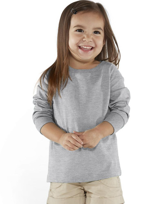 Rabbit Skins 3302 - Camiseta de manga larga de punto fino para niño