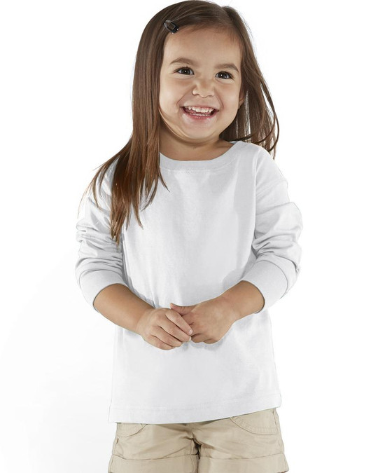 Rabbit Skins 3302 - Camiseta de manga larga de punto fino para niño