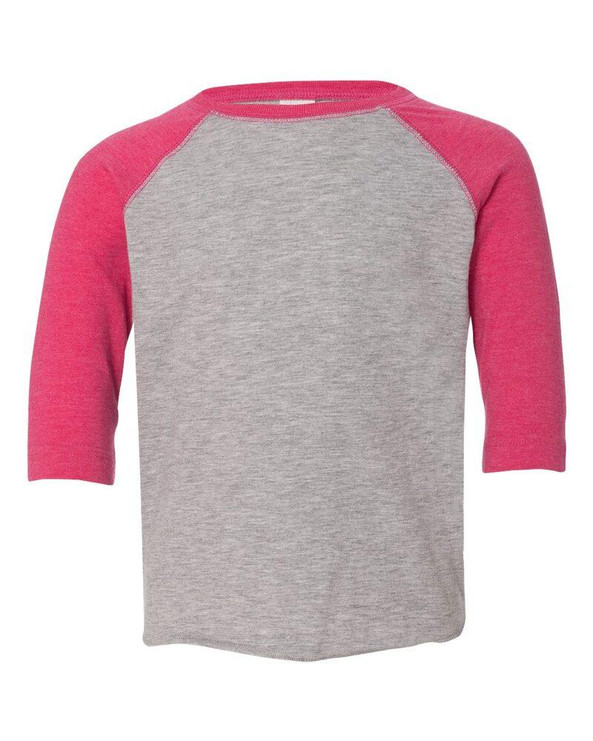 Rabbit Skins 3330 - Toddler Fine Jersey Three-Quarter Sleeve Baseball T-Shirt